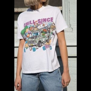 brandy Melville chill since Paris white T-shirt